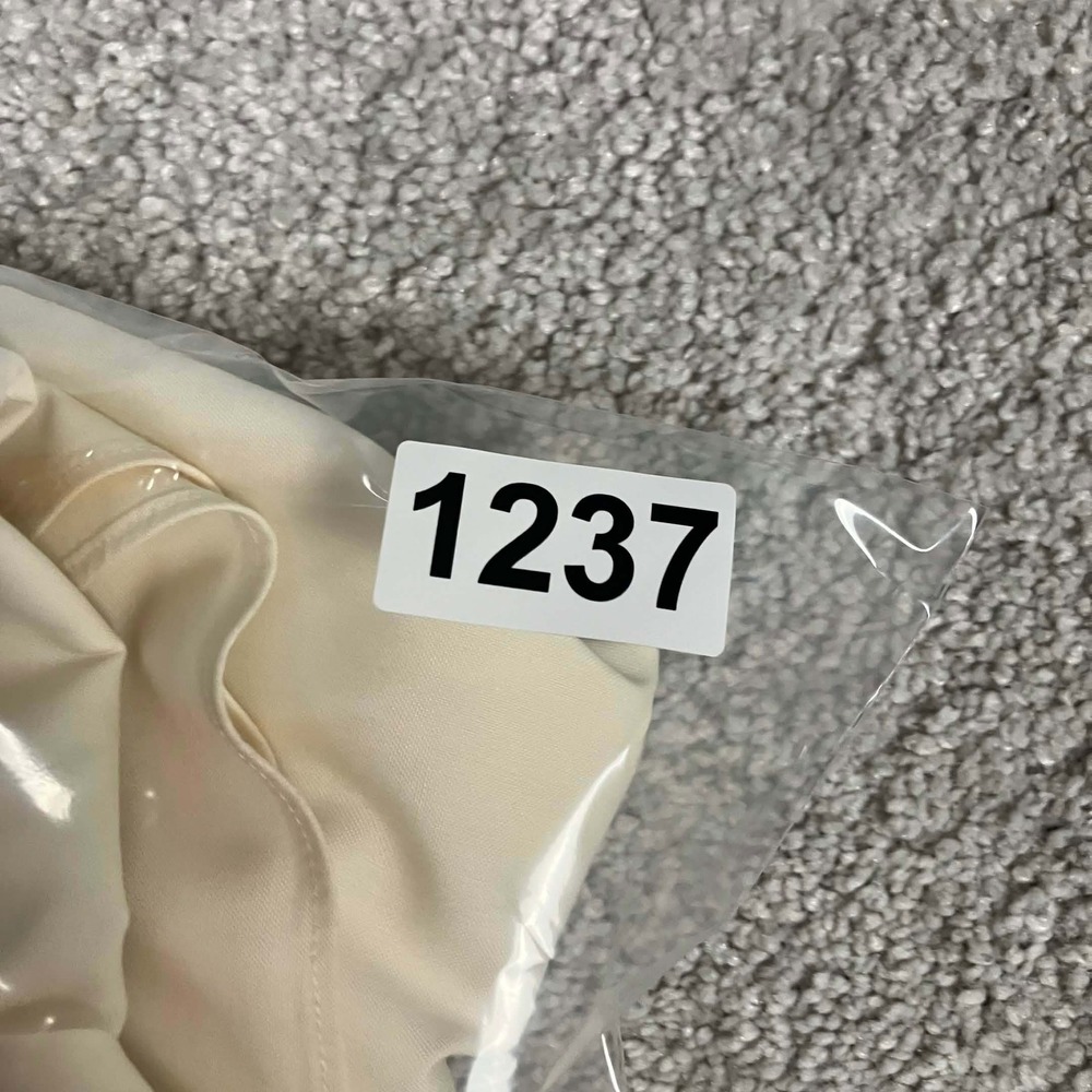 VTG Brooks Brothers Non-Iron Dress Shirt 16.5-34 Mens Cream Cotton Long Sleeve - Picture 12 of 12
